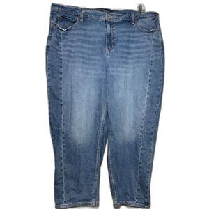 Old Navy Barrel Leg Jeans Women's Size 20 Medium Wash Wide Leg Baggy Plus Size